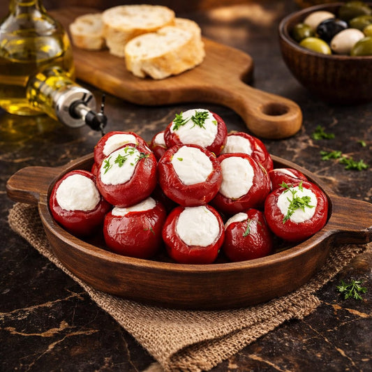 cherry Peppers with strained yogurt