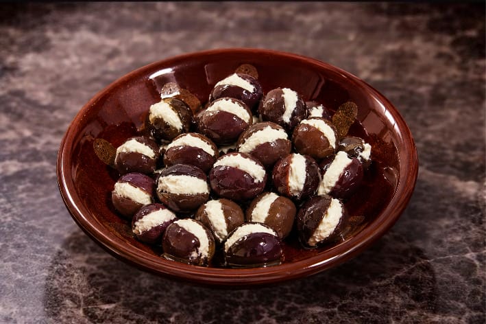 Black Olives with Strained Yogurt