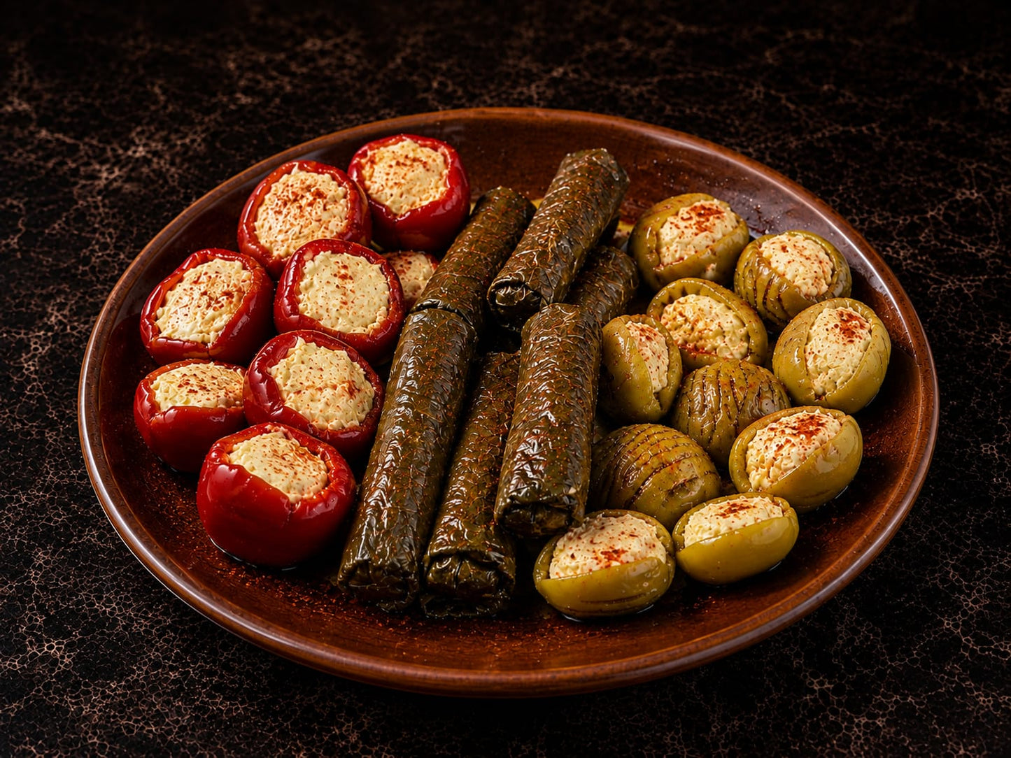 Spicy Labneh Stuffed Olive Mix
