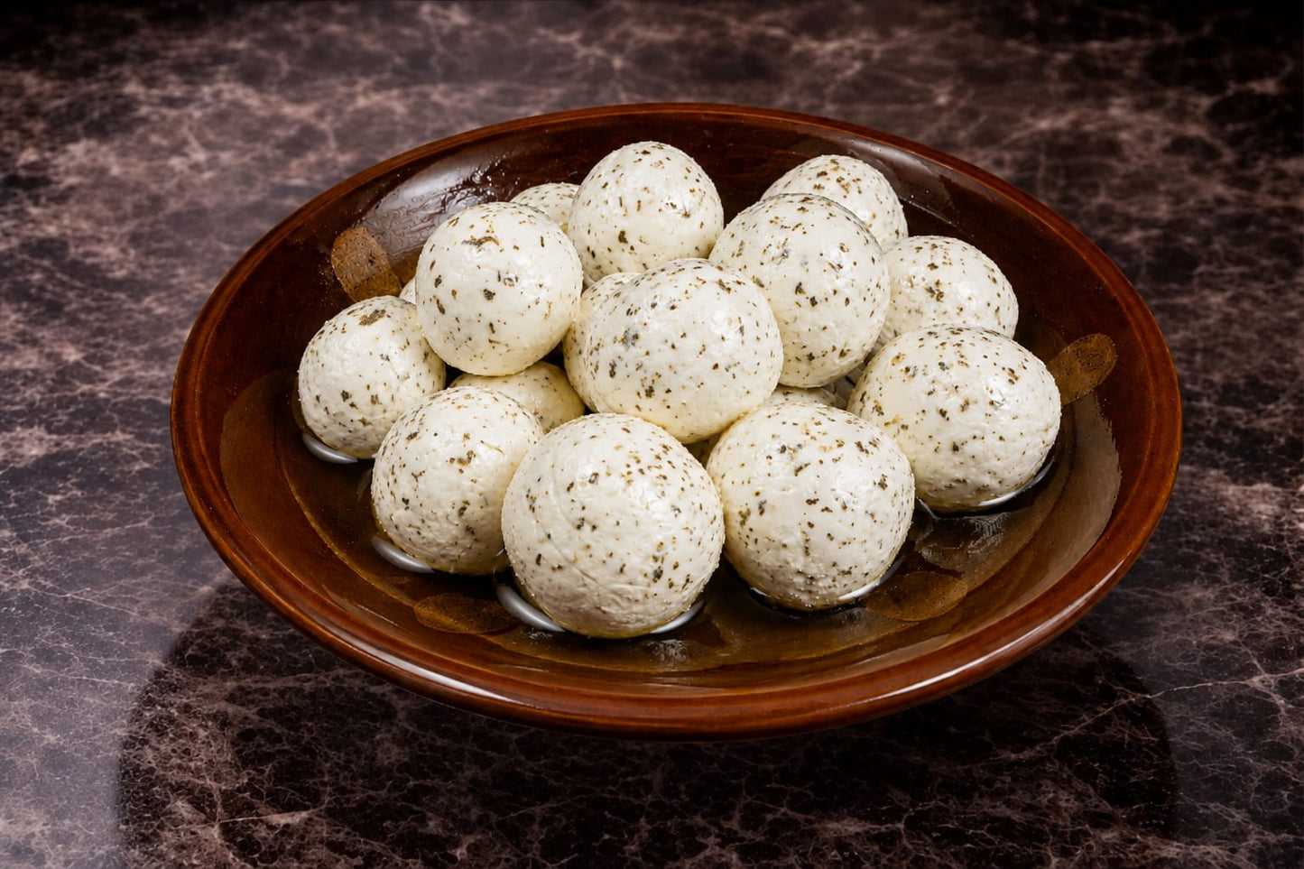 Labneh Balls with Za'atar in Olive Oil